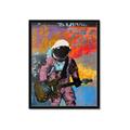 Picture of Retro Spaceman with Guitar Poster _GroupedProduct_Rectangle_Portrait_Framed_Matted_