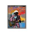 Picture of Retro Spaceman with Guitar Poster _GroupedProduct_Rectangle_Portrait_Framed_Matted_