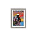 Picture of Retro Spaceman with Guitar Poster _GroupedProduct_Rectangle_Portrait_Framed_Matted_