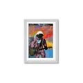 Picture of Retro Spaceman with Guitar Poster _GroupedProduct_Rectangle_Portrait_Framed_Matted_