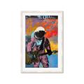 Picture of Retro Spaceman with Guitar Poster _GroupedProduct_Rectangle_Portrait_Framed_Matted_