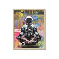 Picture of Retro Spaceman Poster _GroupedProduct_Rectangle_Portrait_Framed_Matted_