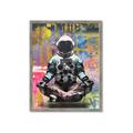 Picture of Retro Spaceman Poster _GroupedProduct_Rectangle_Portrait_Framed_Matted_