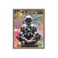 Picture of Retro Spaceman Poster _GroupedProduct_Rectangle_Portrait_Framed_Matted_