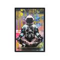 Picture of Retro Spaceman Poster _GroupedProduct_Rectangle_Portrait_Framed_Matted_