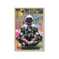 Picture of Retro Spaceman Poster _GroupedProduct_Rectangle_Portrait_Framed_Matted_