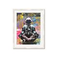 Picture of Retro Spaceman Poster _GroupedProduct_Rectangle_Portrait_Framed_Matted_