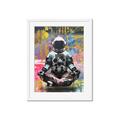 Picture of Retro Spaceman Poster _GroupedProduct_Rectangle_Portrait_Framed_Matted_