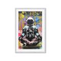 Picture of Retro Spaceman Poster _GroupedProduct_Rectangle_Portrait_Framed_Matted_
