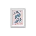 Picture of You Have me Hooked Typography Poster _GroupedProduct_Rectangle_Portrait_Framed_Matted_