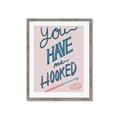 Picture of You Have me Hooked Typography Poster _GroupedProduct_Rectangle_Portrait_Framed_Matted_