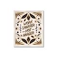 Picture of Work Smarter Not Harder Typography Poster _GroupedProduct_Rectangle_Portrait_Framed_Matted_