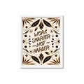 Picture of Work Smarter Not Harder Typography Poster _GroupedProduct_Rectangle_Portrait_Framed_Matted_