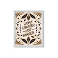Picture of Work Smarter Not Harder Typography Poster _GroupedProduct_Rectangle_Portrait_Framed_Matted_