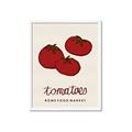 Picture of Food Art - Tomatoes Rome Food Market _GroupedProduct_Rectangle_Portrait_Framed_Matted_