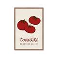 Picture of Food Art - Tomatoes Rome Food Market _GroupedProduct_Rectangle_Portrait_Framed_Matted_