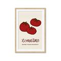 Picture of Food Art - Tomatoes Rome Food Market _GroupedProduct_Rectangle_Portrait_Framed_Matted_