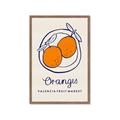Picture of Food Art - Oranges Valencia Fruit Market _GroupedProduct_Rectangle_Portrait_Framed_Matted_