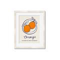 Picture of Food Art - Oranges Valencia Fruit Market _GroupedProduct_Rectangle_Portrait_Framed_Matted_