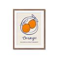 Picture of Food Art - Oranges Valencia Fruit Market _GroupedProduct_Rectangle_Portrait_Framed_Matted_