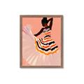 Picture of Dancer & Flourish Poster _GroupedProduct_Rectangle_Portrait_Framed_Matted_
