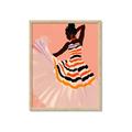 Picture of Dancer & Flourish Poster _GroupedProduct_Rectangle_Portrait_Framed_Matted_