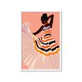 Picture of Dancer & Flourish Poster _GroupedProduct_Rectangle_Portrait_Framed_Matted_