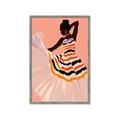 Picture of Dancer & Flourish Poster _GroupedProduct_Rectangle_Portrait_Framed_Matted_