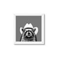 Picture of Wyatt The Cowboy Raccoon _GroupedProduct_Square_Framed_Matted_