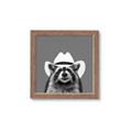 Picture of Wyatt The Cowboy Raccoon _GroupedProduct_Square_Framed_Matted_
