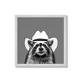 Picture of Wyatt The Cowboy Raccoon _GroupedProduct_Square_Framed_Matted_