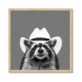 Picture of Wyatt The Cowboy Raccoon _GroupedProduct_Square_Framed_Matted_