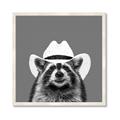 Picture of Wyatt The Cowboy Raccoon _GroupedProduct_Square_Framed_Matted_
