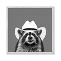Picture of Wyatt The Cowboy Raccoon _GroupedProduct_Square_Framed_Matted_