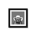 Picture of Wyatt The Cowboy Raccoon _GroupedProduct_Square_Framed_Matted_
