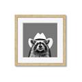 Picture of Wyatt The Cowboy Raccoon _GroupedProduct_Square_Framed_Matted_