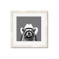 Picture of Wyatt The Cowboy Raccoon _GroupedProduct_Square_Framed_Matted_