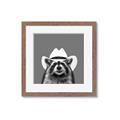 Picture of Wyatt The Cowboy Raccoon _GroupedProduct_Square_Framed_Matted_