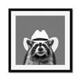 Picture of Wyatt The Cowboy Raccoon _GroupedProduct_Square_Framed_Matted_