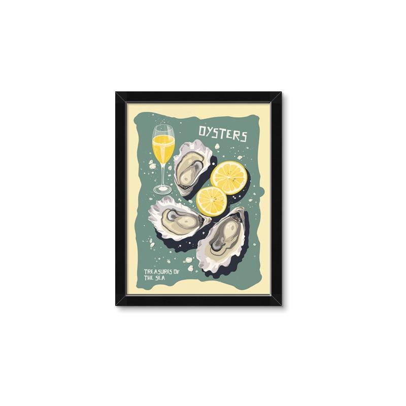 Picture of Oysters Poster _GroupedProduct_Rectangle_Portrait_Framed_Matted_