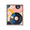Picture of Retro Vinyl Records Poster _GroupedProduct_Rectangle_Portrait_Framed_Matted_