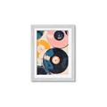 Picture of Retro Vinyl Records Poster _GroupedProduct_Rectangle_Portrait_Framed_Matted_