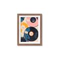 Picture of Retro Vinyl Records Poster _GroupedProduct_Rectangle_Portrait_Framed_Matted_