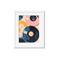 Picture of Retro Vinyl Records Poster _GroupedProduct_Rectangle_Portrait_Framed_Matted_