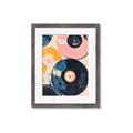 Picture of Retro Vinyl Records Poster _GroupedProduct_Rectangle_Portrait_Framed_Matted_