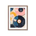 Picture of Retro Vinyl Records Poster _GroupedProduct_Rectangle_Portrait_Framed_Matted_
