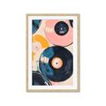 Picture of Retro Vinyl Records Poster _GroupedProduct_Rectangle_Portrait_Framed_Matted_