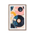 Picture of Retro Vinyl Records Poster _GroupedProduct_Rectangle_Portrait_Framed_Matted_