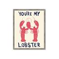 Picture of You are My Lobster Poster _GroupedProduct_Rectangle_Portrait_Framed_Matted_