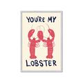 Picture of You are My Lobster Poster _GroupedProduct_Rectangle_Portrait_Framed_Matted_